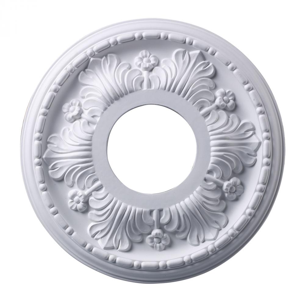 Acanthus Medallion 11 Inch in White Finish