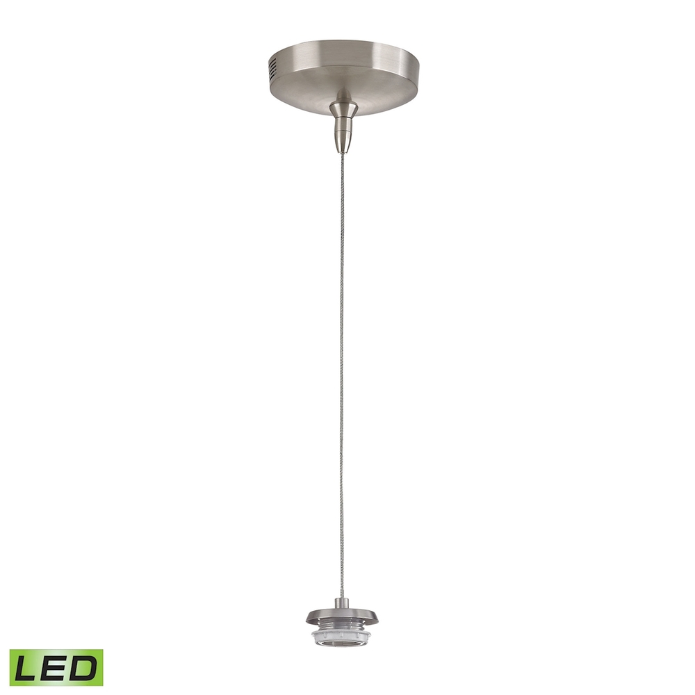 Low Voltage 1-Light Mini Pendant (less glass) in Brushed Nickel