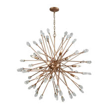 ELK Home Plus 11114/9 - Serendipity 9-Light Chandelier in Matte Gold with Clear Bubble Glass