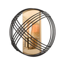 ELK Home Plus 11190/1 - Concentric 1-Light Sconce in Oil Rubbed Bronze with Clear Crystal Beads