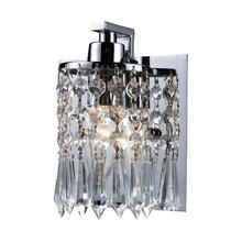ELK Home Plus 11228/1 - Optix 1-Light Vanity Lamp in Polished Chrome with Clear Crystal
