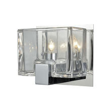 ELK Home Plus 11960/1 - Ridgecrest 1-Light Vanity Sconce in Polished Chrome with Clear Cast Glass