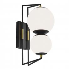 ELK Home Plus 1261-MBSB-MA - Cosmos 18.5'' High Integrated LED Outdoor Sconce - Matte Black Satin Brass