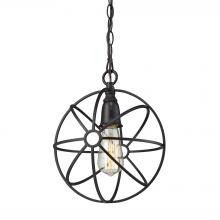 ELK Home Plus 14241/1 - Yardley 1-Light Mini Pendant in Oil Rubbed Bronze with Wire Cage