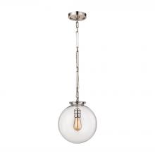 ELK Home Plus 16390/1 - Gramercy 1-Light Mini Pendant in Polished Nickel with Clear Glass