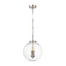 ELK Home Plus 16391/3 - Gramercy 3-Light Pendant in Polished Nickel with Clear Glass