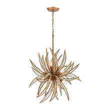 ELK Home Plus 16764/8 - Naples 8-Light Chandelier in Matte Gold with Clear Crystal