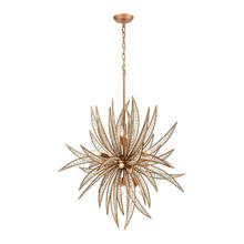 ELK Home Plus 16766/11 - Naples 11-Light Chandelier in Matte Gold with Clear Crystal