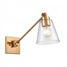 ELK Home Plus 18332/1 - East Point 14.5'' High 1-Light Swingarm Sconce - Satin Brass