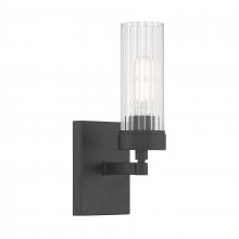 ELK Home Plus 2611-MB-CL - Lida 12'' High 1-Light Sconce - Matte Black