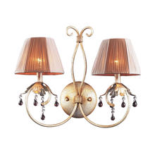 ELK Home Plus 2701/2 - OLIVISSA COLLECTION 2-LIGHT WALL SCONCE in A BRONZED SILVER FINISH