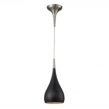 ELK Home Plus 31341/1OB - Lindsey 1-Light Mini Pendant in Satin Nickel with Oiled Bronze Shade