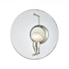 ELK Home Plus 32320/1 - Disco 1-Light Sconce in Polished Nickel with Clear Acrylic Panel