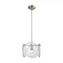ELK Home Plus 32321/1 - Disco 1-Light Mini Pendant in Polished Nickel with Clear Acrylic Panels