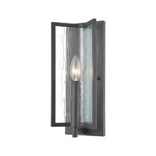 ELK Home Plus 32420/1 - Inversion 1-Light Sconce in Charcoal with Textured Clear Glass