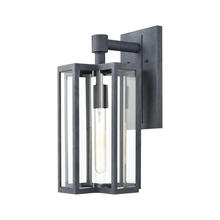 ELK Home Plus 45165/1 - Bianca 1-Light Sconce in Aged Zinc with Clear