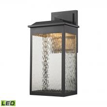 ELK Home Plus 45202/LED - Newcastle 1-Light Outdoor Wall Lamp in Textured Matte Black - Integrated LED