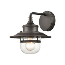ELK Home Plus 46070/1 - Renninger 1-Light Outdoor Sconce in Oil Rubbed Bronze with Clear Glass