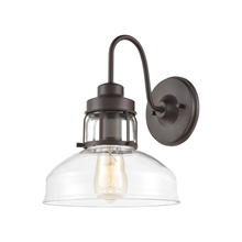 ELK Home Plus 46560/1 - Manhattan Boutique 1-Light Sconce in Oil Rubbed Bronze with Clear Glass