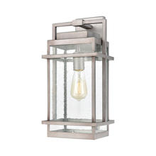 ELK Home Plus 46771/1 - Breckenridge 1-Light Sconce in Weathered Zinc with Seedy Glass