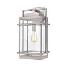 ELK Home Plus 46772/1 - Breckenridge 1-Light Sconce in Weathered Zinc with Seedy Glass