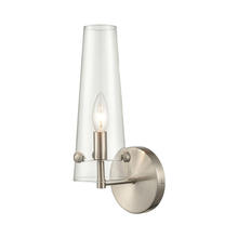 ELK Home Plus 47224/1 - Valante 1-Light Sconce in Satin Nickel with Clear Glass