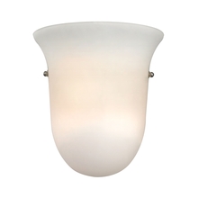 ELK Home Plus 5121WS/99 - 1-Light Wall Sconce in Brushed Nickel with White Glass