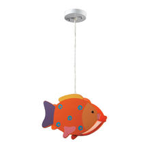 ELK Home Plus 5133/1 - Novelty 1-Light Mini Pendant with Orange Fish Motif