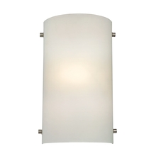 ELK Home Plus 5161WS/99 - 1-Light Wall Sconce in Brushed Nickel with White Glass