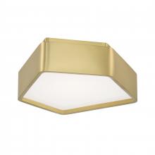 ELK Home Plus 5395-SB-SO - Fenway 12.25'' Wide Integrated LED Flush Mount - Satin Brass