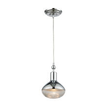ELK Home Plus 56623/1 - Ravette 1-Light Mini Pendant in Polished Chrome with Clear Ribbed Glass