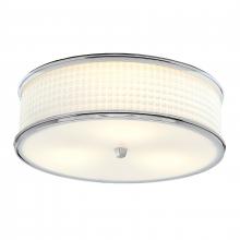 ELK Home Plus 5665-PN-WG - Prism 16.75'' Wide 3-Light Flush Mount - Polished Nickel