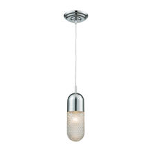 ELK Home Plus 56661/1 - Capsula 1-Light Mini Pendant in Polished Chrome with Clear Textured Glass