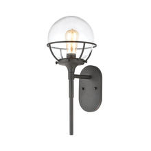 ELK Home Plus 57289/1 - Girard 1-Light Sconce in Charcoal with Clear Glass