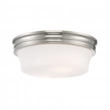 ELK Home Plus 5912-PN-MO - Galen 14'' Wide 3-Light Flush Mount - Polished Nickel