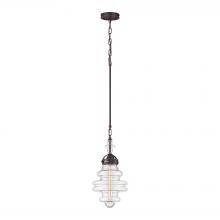 ELK Home Plus 66127/1 - Gramercy 1-Light Mini Pendant in Oil Rubbed Bronze with Clear Glass