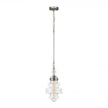 ELK Home Plus 67117/1 - Gramercy 1-Light Mini Pendant in Polished Nickel with Clear Glass