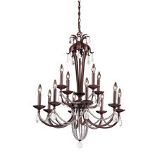 ELK Home Plus 6874/8+4 - Chateau 12-Light Chandelier in Mahogany