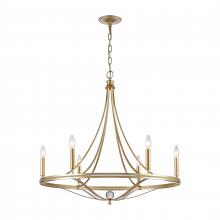 ELK Home Plus 69485/6 - Noura 31.5'' Wide 6-Light Chandelier - Champagne Gold