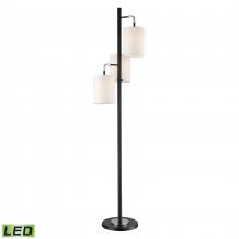 ELK Home Plus 77101-LED - Uprising 72'' High 3-Light Floor Lamp - Black - Includes LED Bulbs