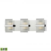 ELK Home Plus 81141/LED - Desiree 1-Light Vanity Sconce in Polished Chrome with Clear Lined Glass - Integrated LED