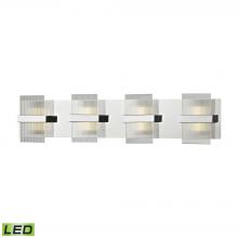 ELK Home Plus 81142/LED - Desiree 1-Light Vanity Sconce in Polished Chrome with Clear Lined Glass - Integrated LED