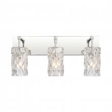 ELK Home Plus 82192/3 - Forma de Crystal 23'' Wide 3-Light Vanity Light - Polished Chrome