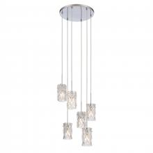 ELK Home Plus 82198/6 - Forma de Crystal 17.5'' Wide 6-Light Pendant - Polished Chrome