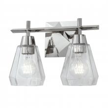 ELK Home Plus 8282-PN-CL - Arctic 12.4'' Wide 2-Light Vanity Light - Polished Nickel