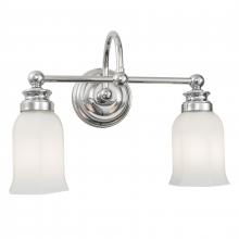 ELK Home Plus 8912-CH-HXO - Emily 15'' Wide 2-Light Vanity Light - Chrome