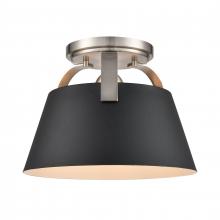 ELK Home Plus 90170/1 - Jepson 9.5'' Wide 1-Light Semi Flush Mount - Matte Black