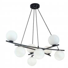 ELK Home Plus 9680-ADB-OP - Perch 41.25'' Wide 8-Light Chandelier - Acid Dipped Black