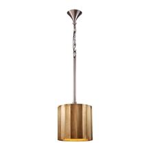 ELK Home Plus 985-027 - Brass Clad 1-Light Ribbed Pendant - Small