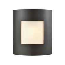 ELK Home Plus CE930171 - Bella 1-Light Outdoor Wall Sconce in Oil Rubbed Bronze with White Glass